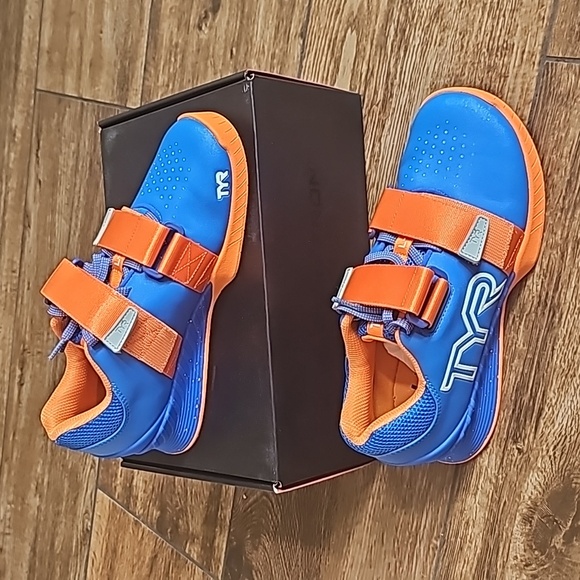 TYR L-1 Lifter Blue/Orange Size 8 - Picture 1 of 6